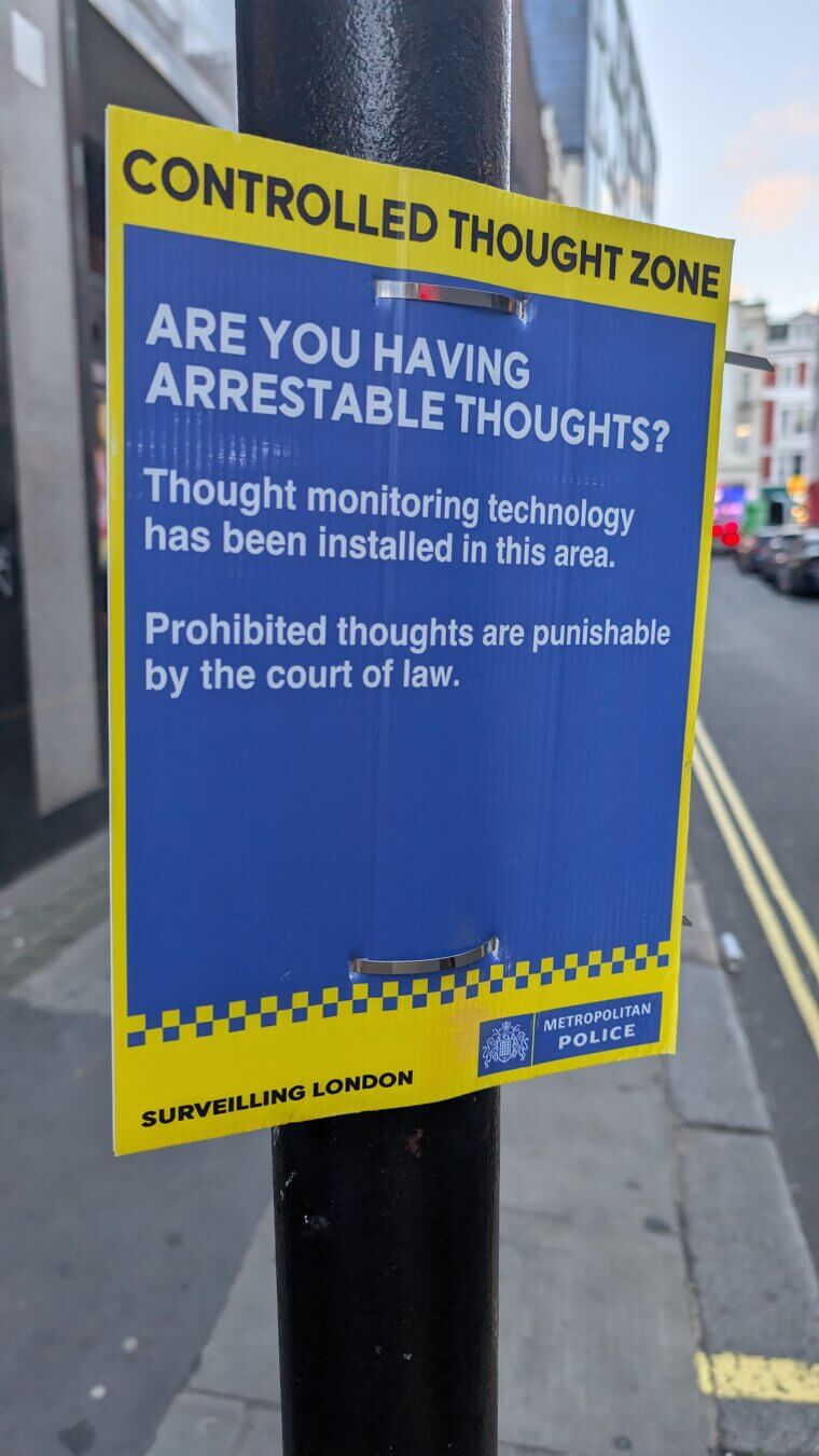 When Thoughts Become Crimes in London