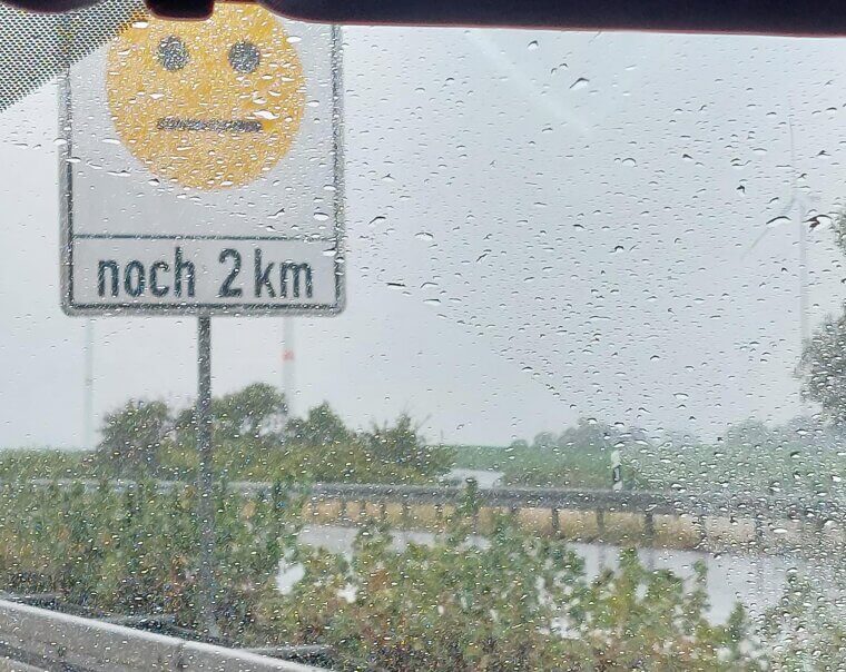A Sad Sign in the Rain