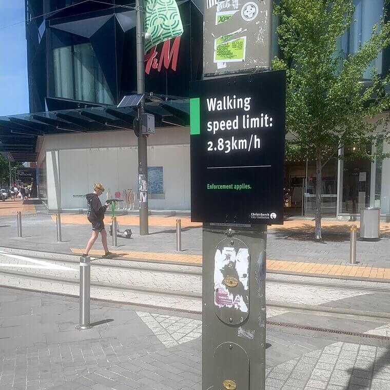 A Very Specific Walking Speed Limit