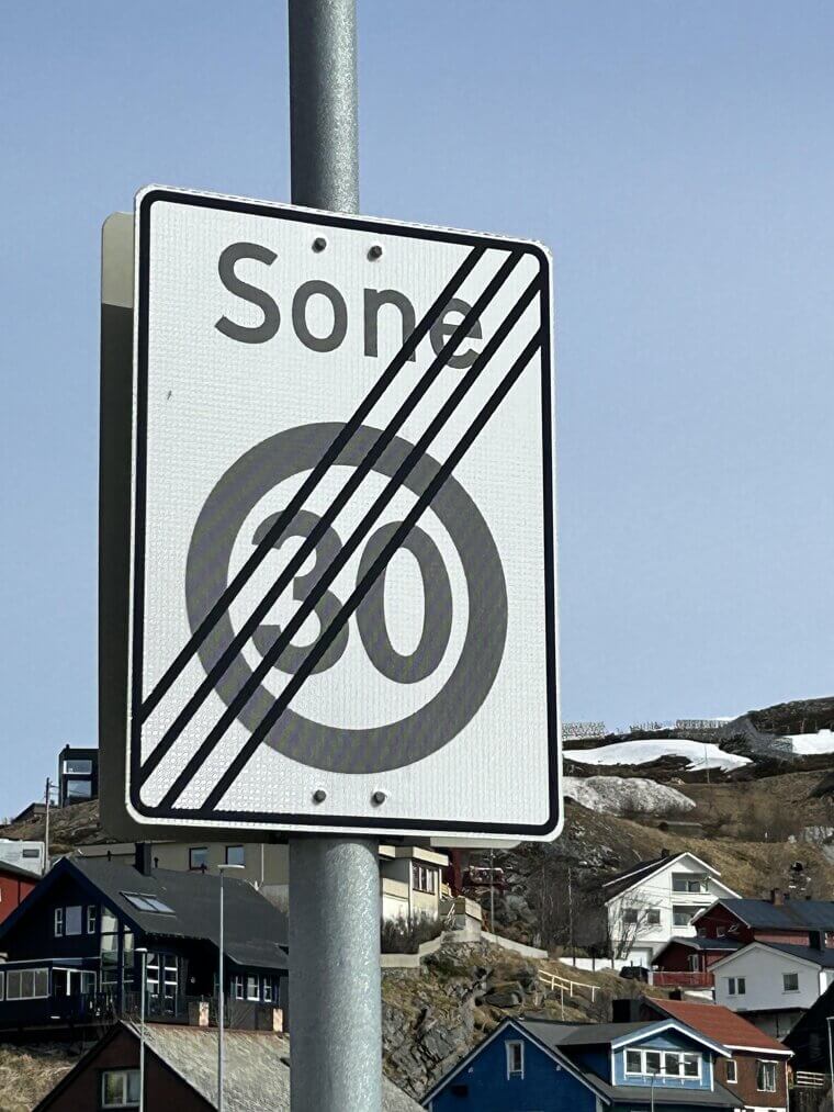 Road Sign Indicating End Of A 30 Zone