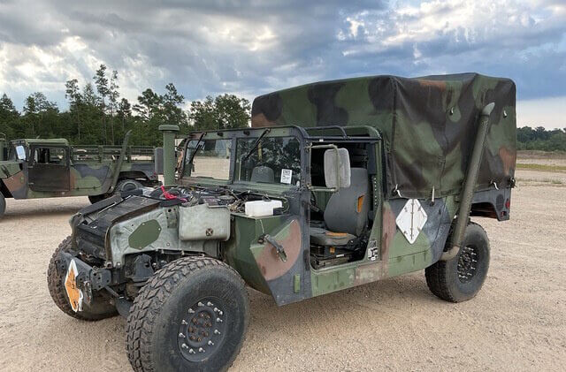 2004 AM General M1123 HMMWV 2 Door W/Truck Body
