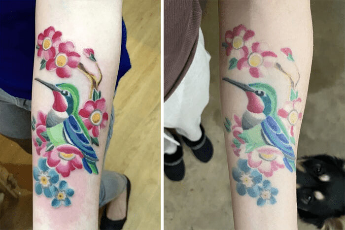 This Hummingbird Tattoo Has Gotten Cuter With Age