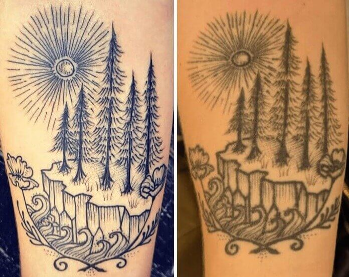 This Sunny Tattoo Doesn't Look Too Bad For Its Age