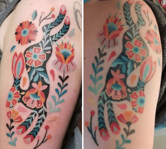 A Whimsical Rabbit Tattoo