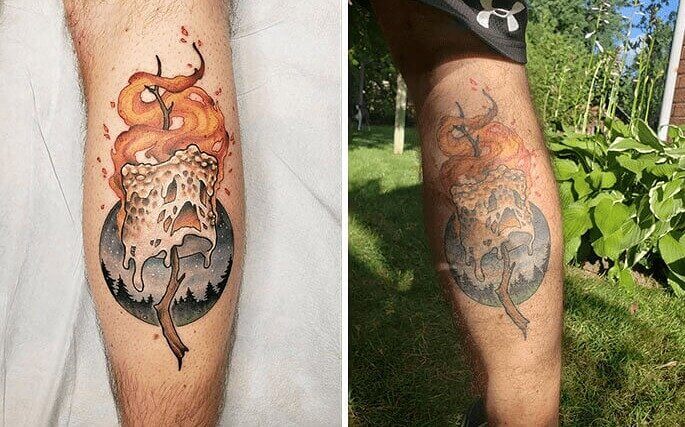 This Tattoo Gives Campfire Vibes