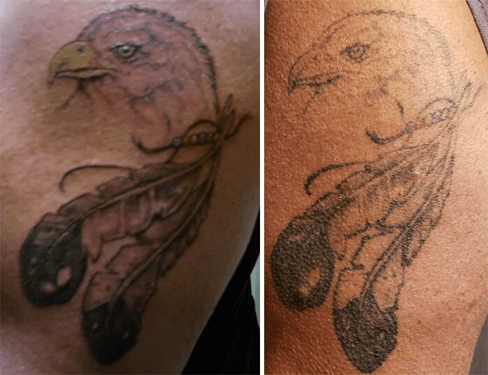 An Eagle Tattoo With A Bit Of Fading