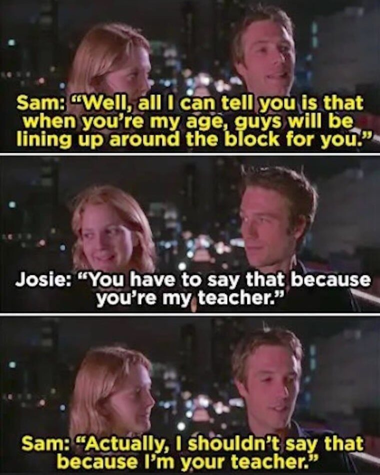 The Student-Teacher Relationship In Never Been Kissed (1999)