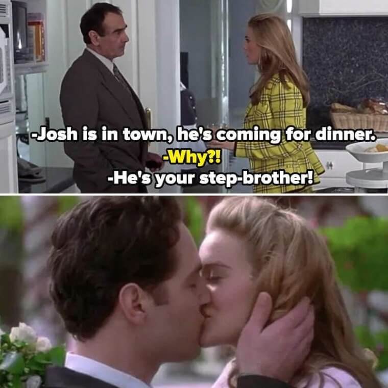 Josh and Cher’s Relationship In Clueless (1995)