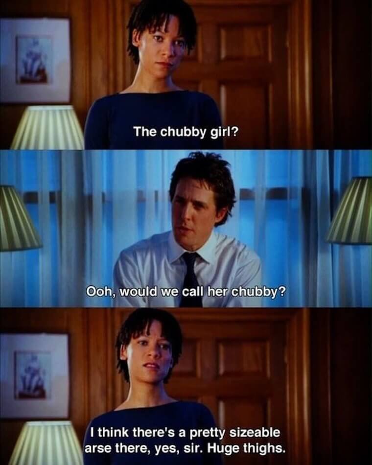 Body-Shaming In Love Actually (2003)