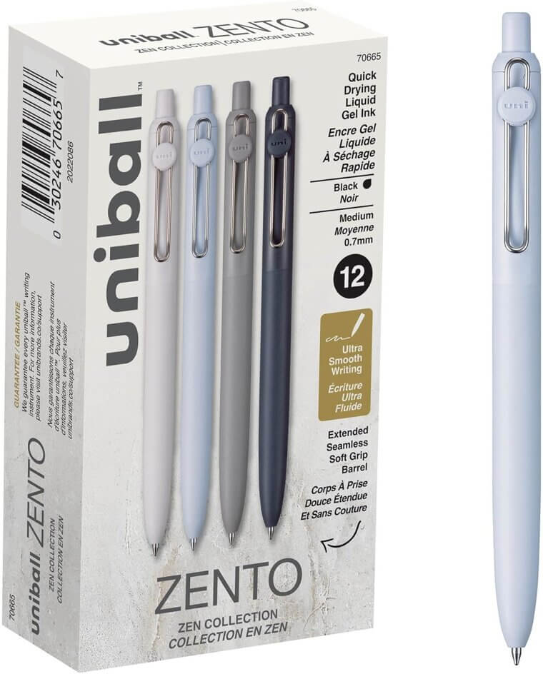 Uniball Zento Pens - Smooth Japanese Writing, Zen Colors - 10% Off!