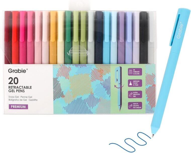 Grabie Gel Pens - Vibrant Colors for Creative Writing & Sketching - Now 13% Off!
