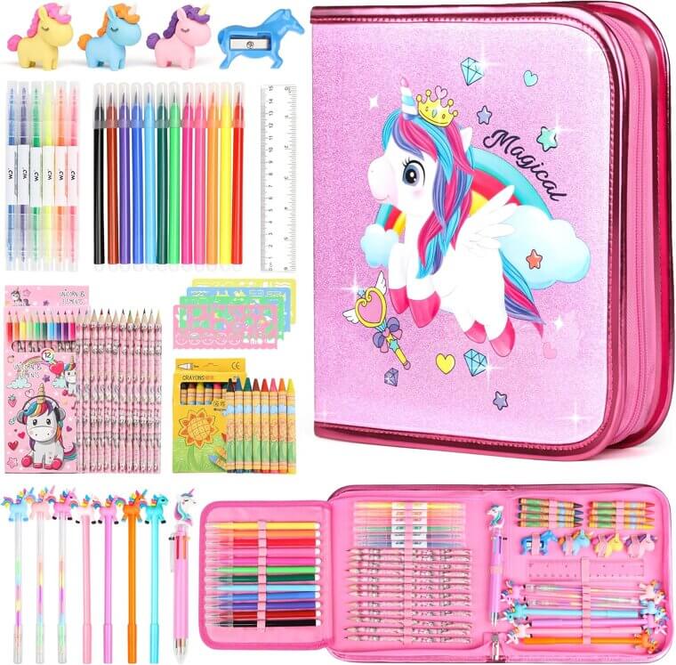 Unicorn Art Kit for Kids - 56-Piece Creative Fun! - Don’t Miss the 17% Discount!