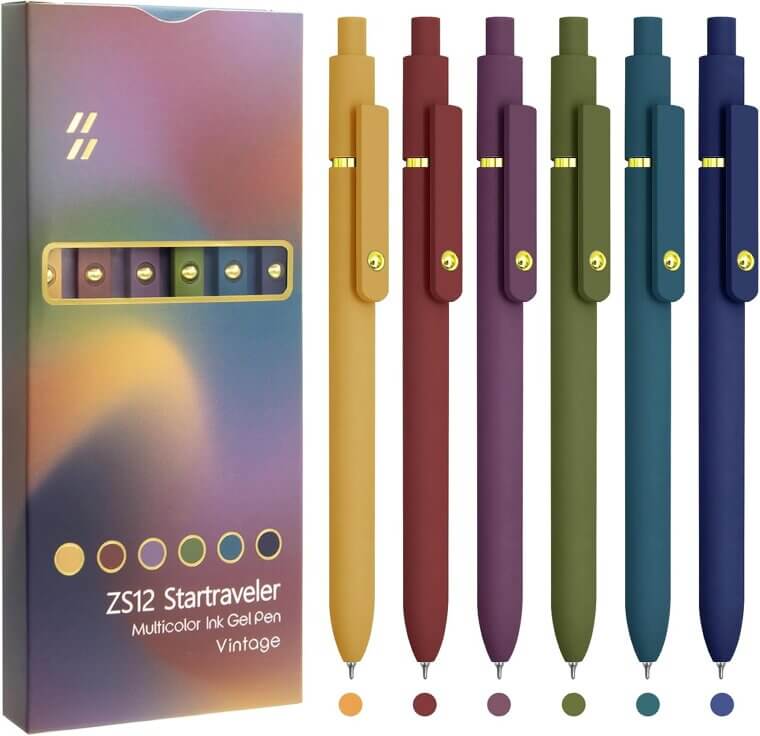 Colorful Gel Pens: Smooth Writing, Vibrant Inks, Vintage Style - Now 24% Off!