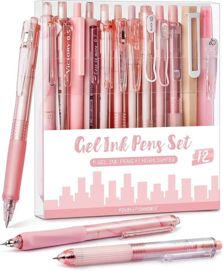 Four Candies Gel Pens - Cute, Smooth Writing Essentials for School & Office - Now 32% Off!