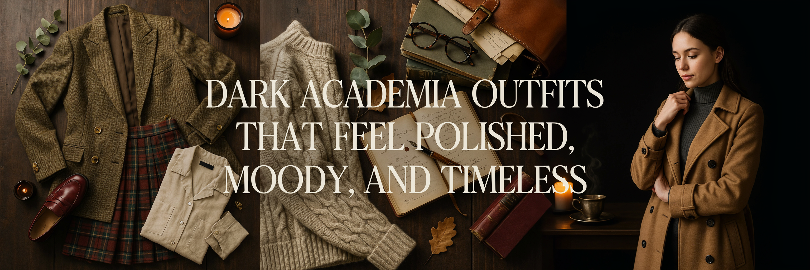 Dark Academia Outfits That Feel Polished, Moody, and Timeless
