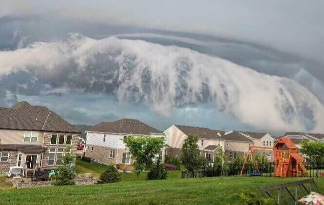 Alguém precisa dizer a este bairro que há um tsunami a caminho