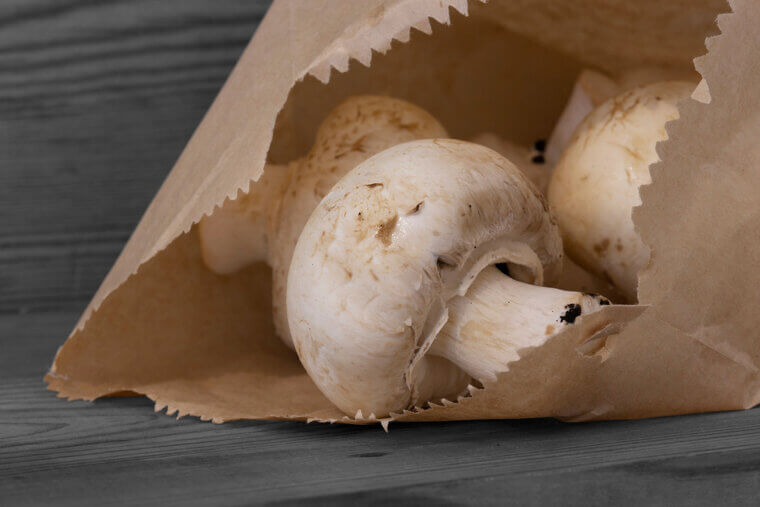 Store Fresh Mushrooms In A Brown Paper Bag To Absorb Excess Moisture And Prevent Slime