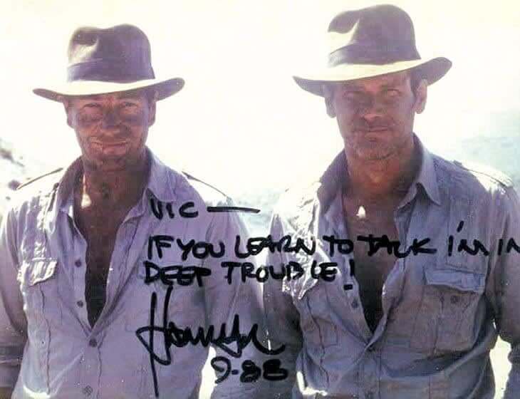 Harrison Ford Leaves Messages On His Double's Photographs