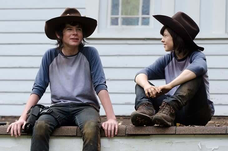 Chandler Riggs Used A 29-Year-Old Female Double