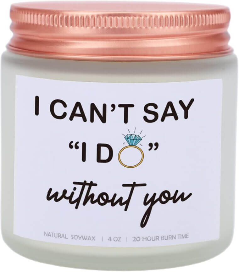 Lavender Bridesmaid Candle - Perfect Gift for Special Occasions 