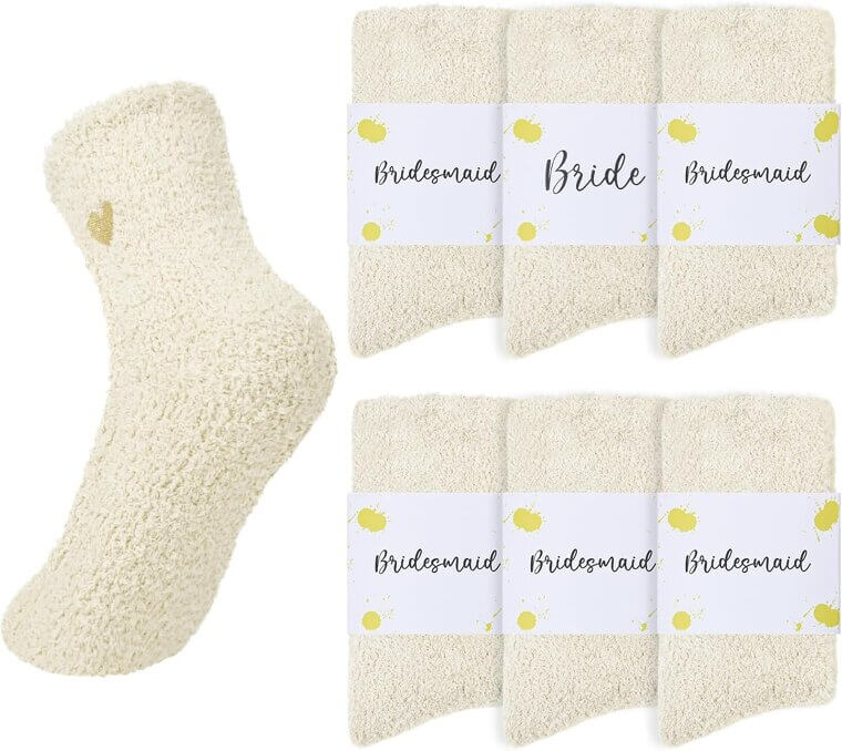 Fuzzy Socks Gift Set - Cozy Bridesmaid Proposal Essentials 