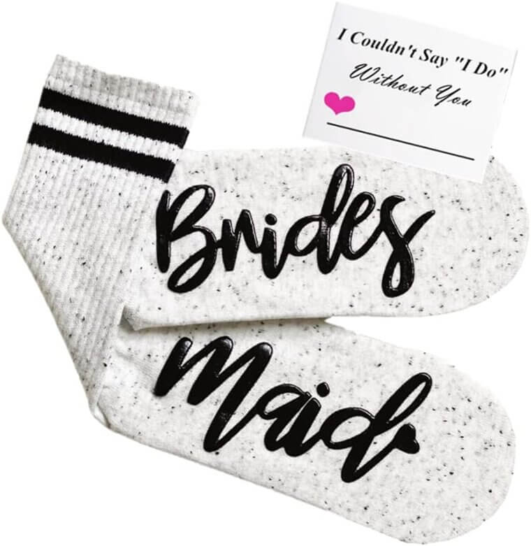 Bridesmaid Socks Gift Set - Perfect for Weddings & Bachelorette Parties 