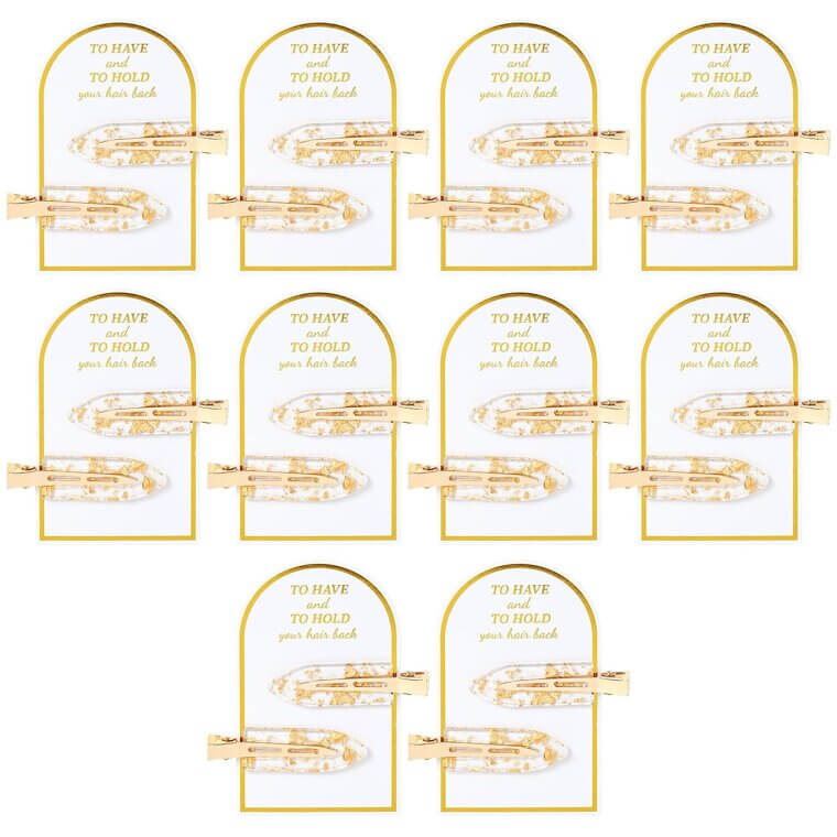 Aileam Glitter Hair Clips - Perfect for Bridesmaids & Hairstyles! 