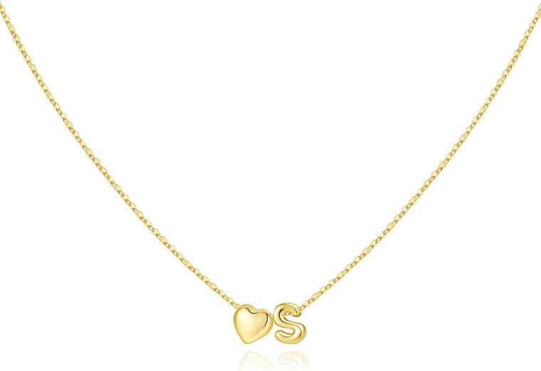 Heart Initial Necklace - Perfect Gift for Women & Girls 