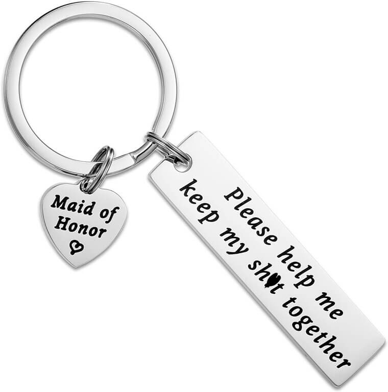 Maid of Honor Keychain - Celebrate Your Special Bond! 