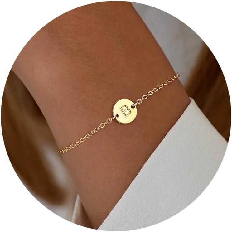 Ursteel Gold Bracelet - Trendy Initial Coin Jewelry for Women - Enjoy 13% Off!