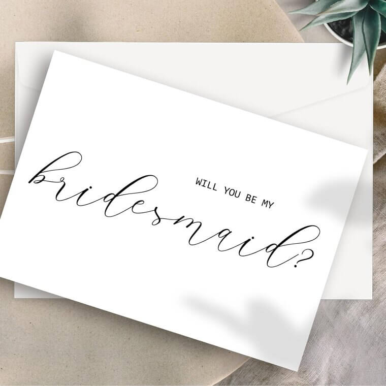 Bridesmaid Proposal Cards - Celebrate Your Bridal Party with Elegance! - 10% Off!