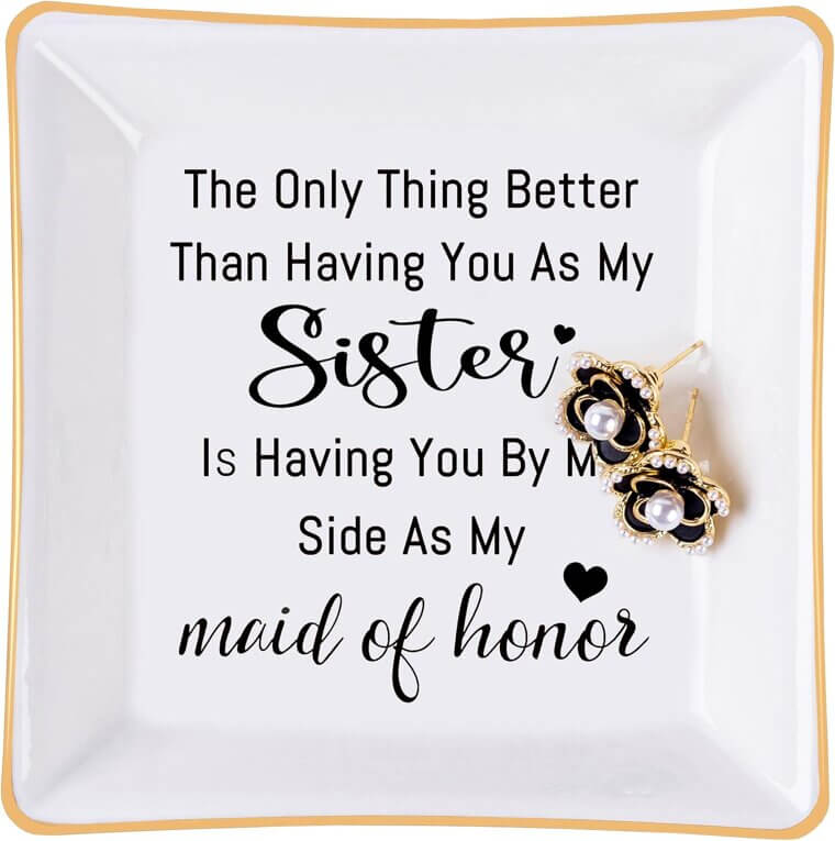 Bridesmaid Jewelry Dish - Perfect Gift for Your Special Day - Enjoy 53% Off!