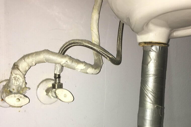 Duct Taping Leaking Pipes