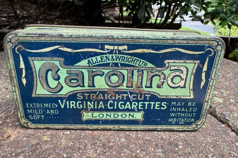 Tobacco Tins Filled With Bits or Blades