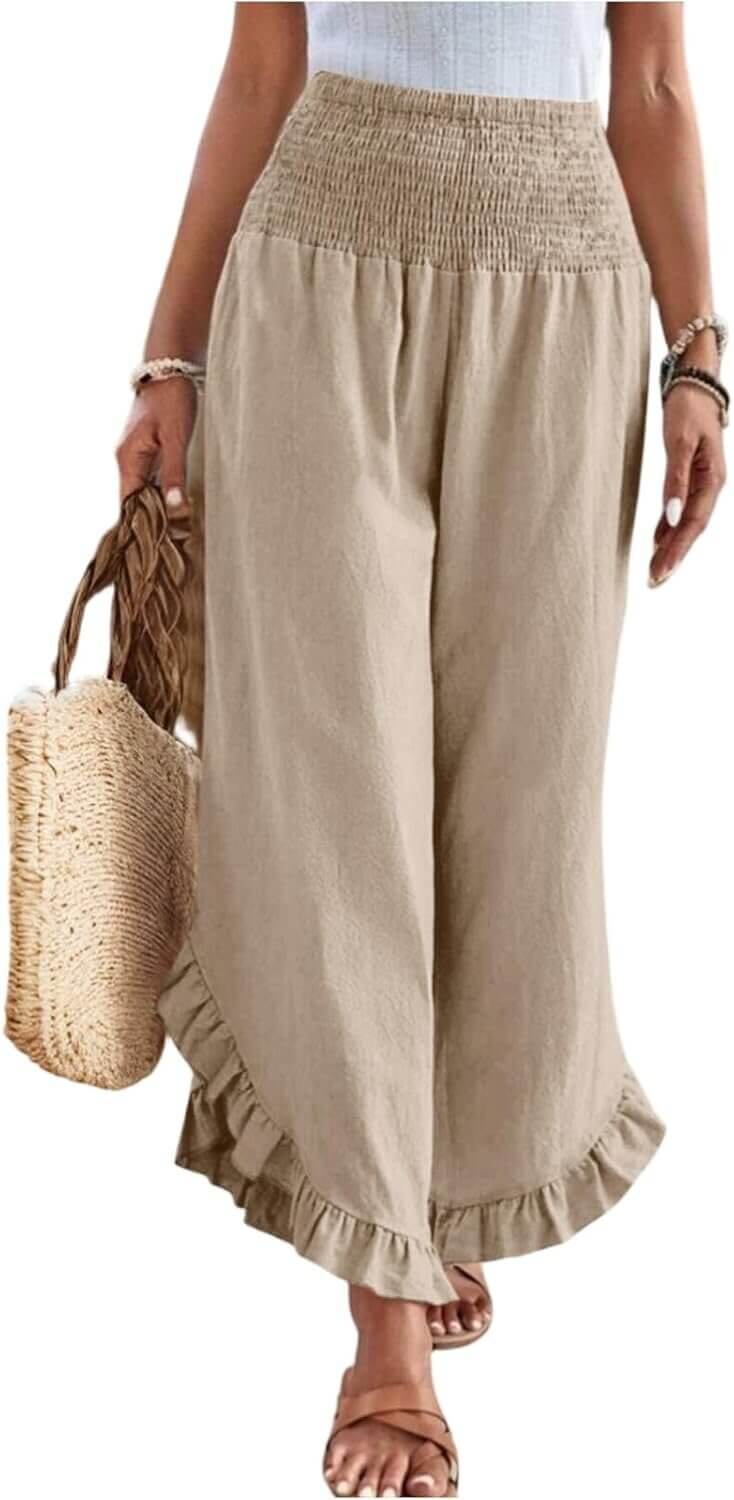 Linen Palazzo Pants - Perfect for Every Occasion 
