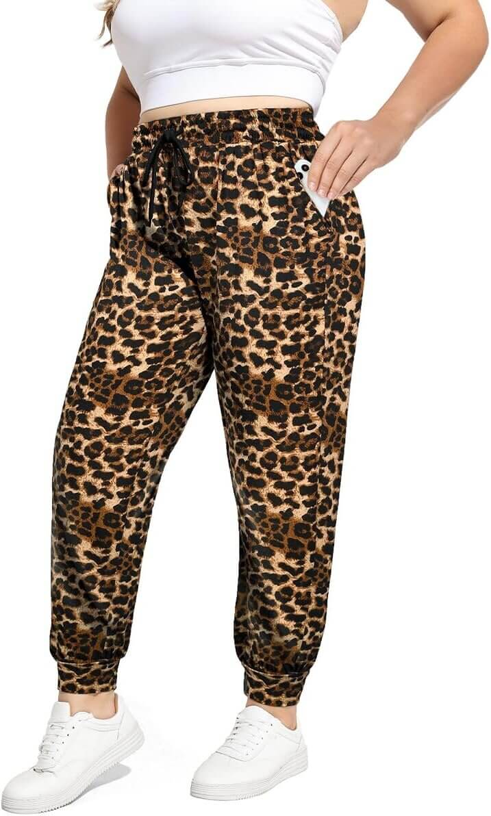 RITERA Plus Size Joggers - Comfy Lounge Pants with Pockets - 13% Off!