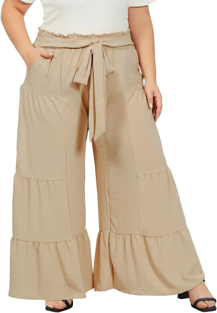 Moon Wood Palazzo Pants - Stylish Wide Leg Comfort - Now 33% Off!