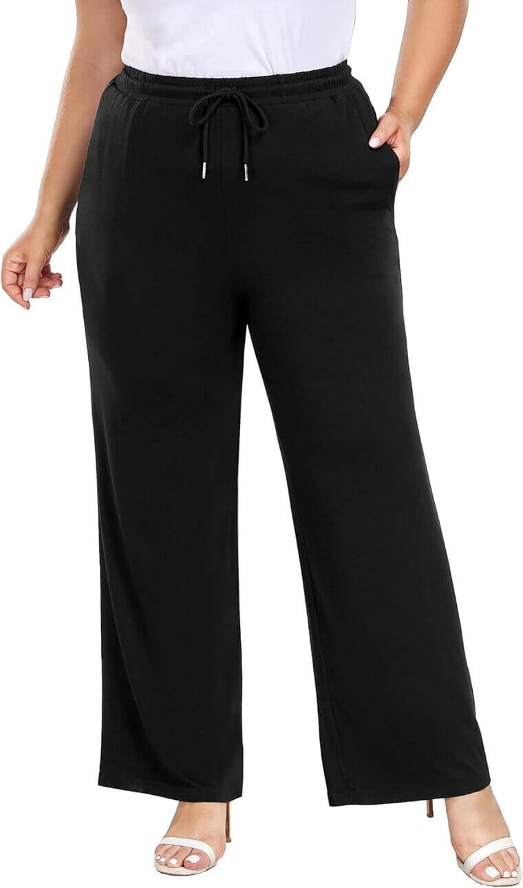 Plus Size Yoga Pants - Comfy, Stretchy, and Stylish Lounge Wear 