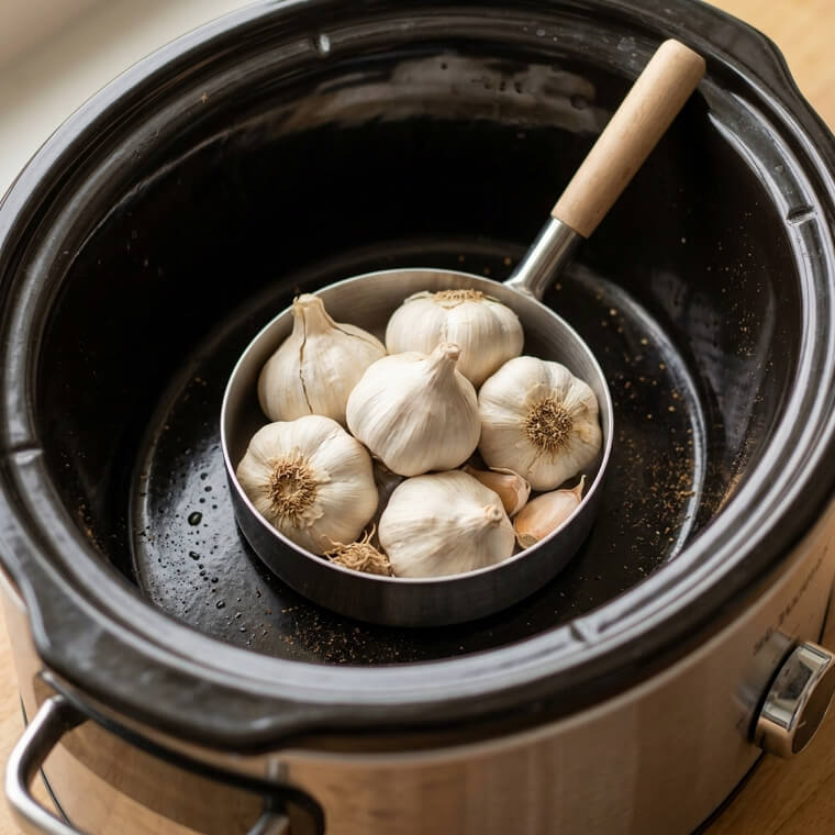 Warm Whole Garlic Bulbs to Make Peeling Papery Skins Completely Effortless