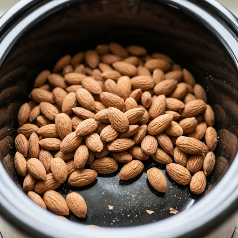 Gently Toast Raw Almonds and Pecans for a Crunchy Savory Snack