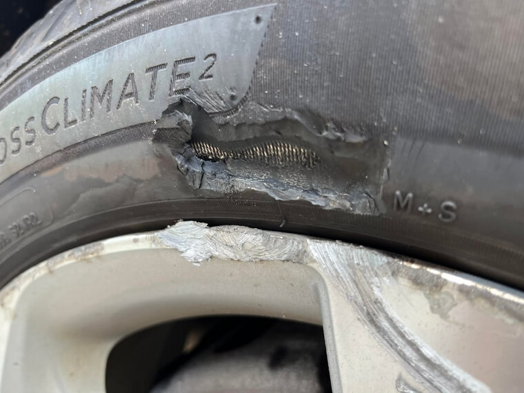Tire and Wheel Damage