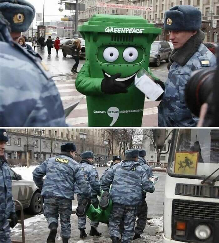 You Can't Protest Anything In Russia, Not Even Recycling