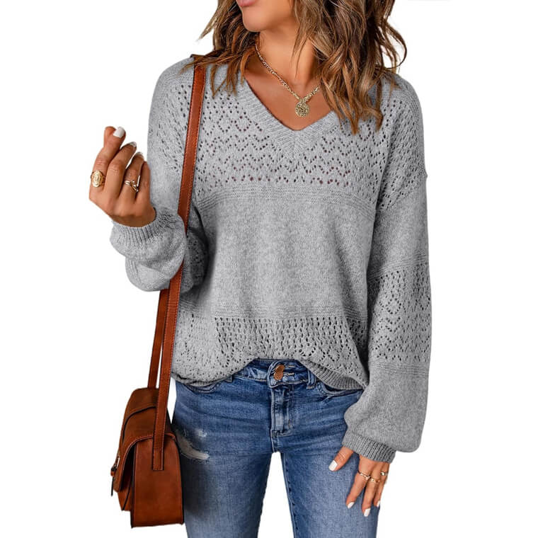 SHEWIN Crochet Pullover - Lightweight, Stylish Comfort for Every Occasion