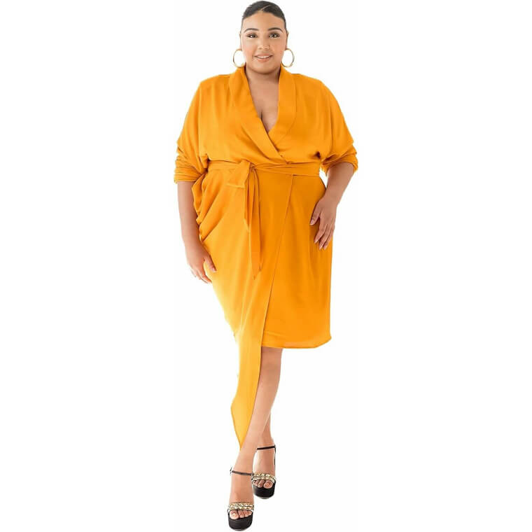 Wanda Wrap Dress - Stylish Asymmetrical Design for Every Occasion