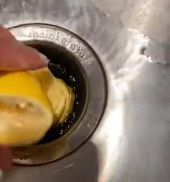 Stick Lemon Peels Down Your Garbage Disposal