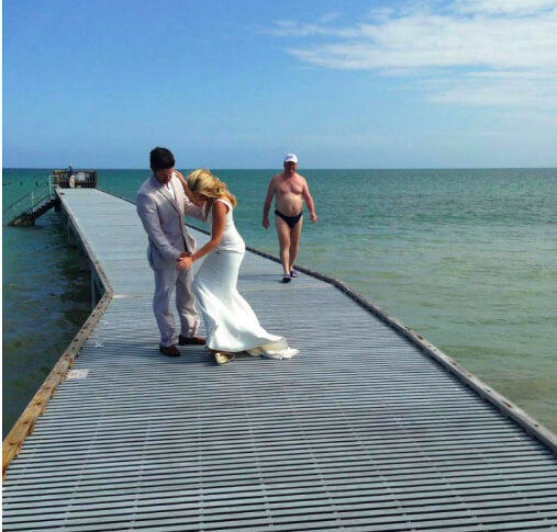 The Perfect Shot of the Happy Couple