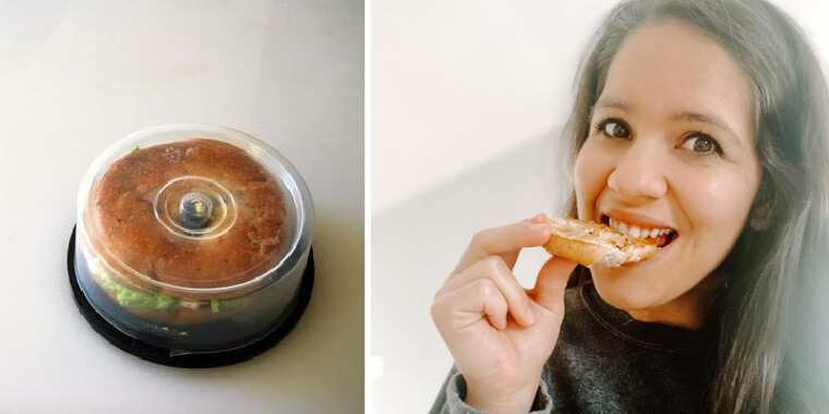 Bagel Zum Mitnehmen In CD Spindel