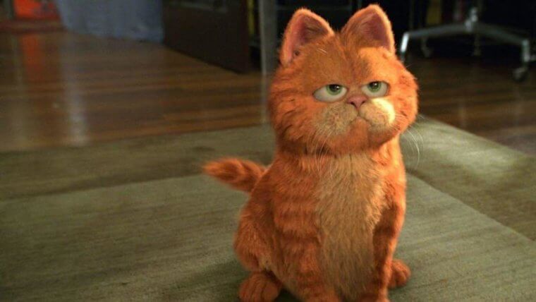 영화 속 고양이 가필드의 목소리를 연기한 빌리 머레이