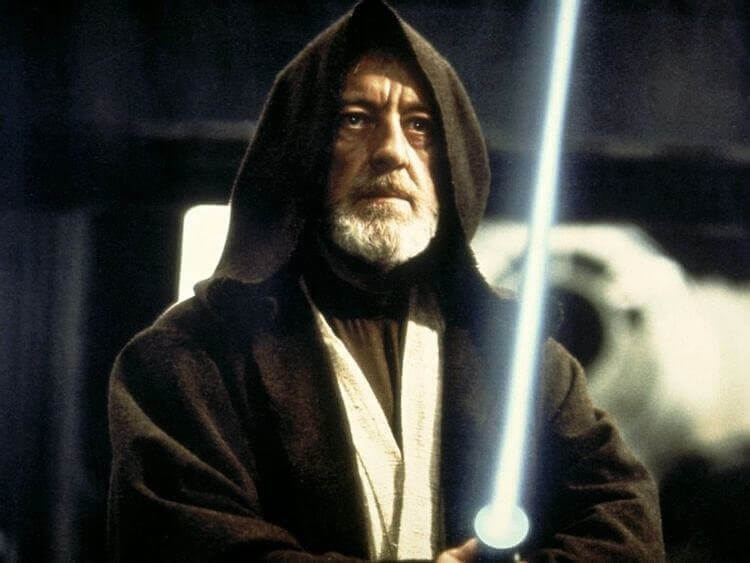 알렉 기네스 경과 제다이 오비완 케노비 역을 맡은 그의 역