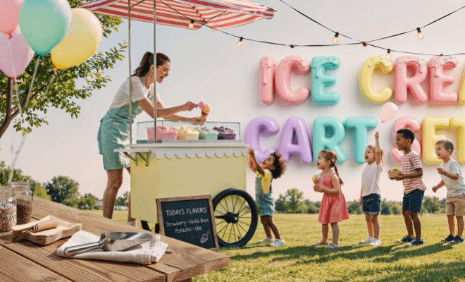 The Ice Cream Cart Setup That Makes You the Star of Every Backyard Birthday